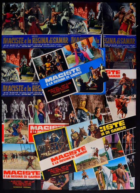 FOTOBUSTE MACISTE E LA REGINA DI SAMAR alan steel jany clair polani