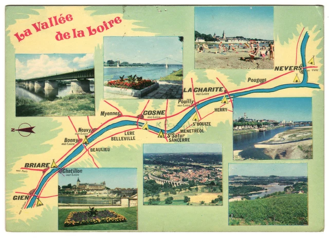 CPM 58 LA VALLEE DE LA LOIRE multi vues