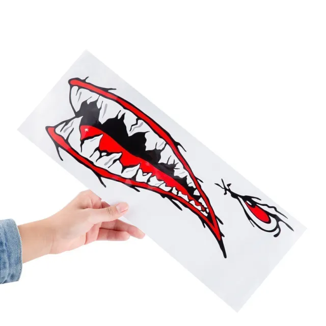 Fish Teeth Mouth Stickers Skeleton Kayak Accessories Fishing Boat Canoe Graphics