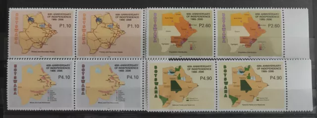 Botswana 2006 SG1057-60 40th Anniversary of Independence Pairs MNH