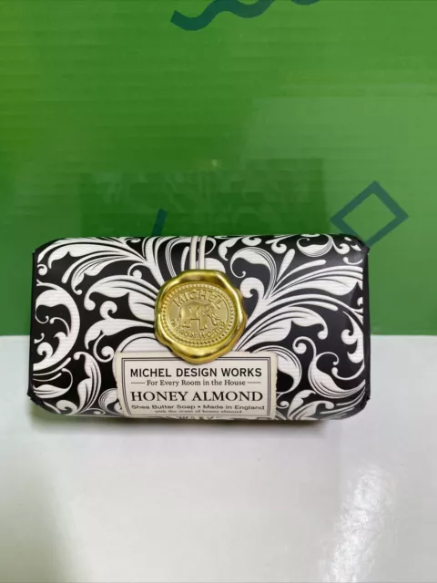Michel Design Works Large 8.7 oz Artisanal Bar Bath Soap Honey Almond - NEW