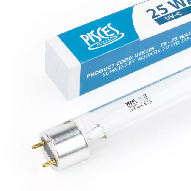25W 25 Watt Pond Filter Uv/Uvc Bulb/Tube/Light/Lamp T8