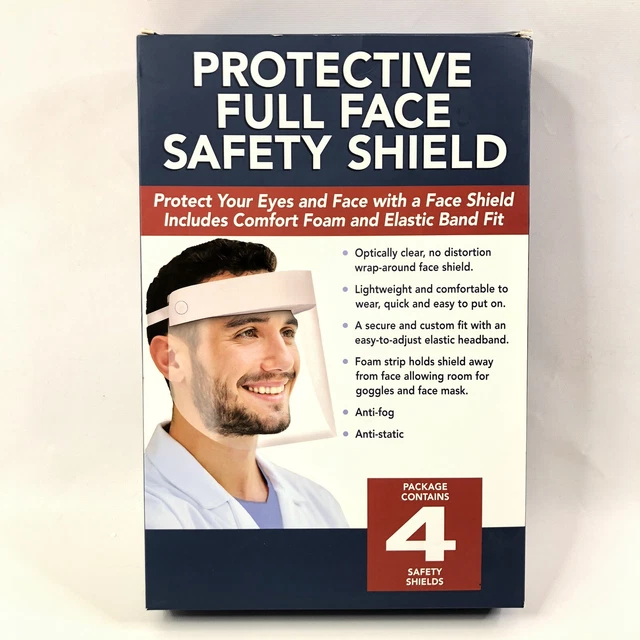 Protective Face Shields Set of 4 ArtCraft Optical New in Package