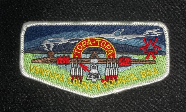 Order Of The Arrow Topa Topa Oa 291 Bsa Ventura County Peace Pipe Feathers Flap