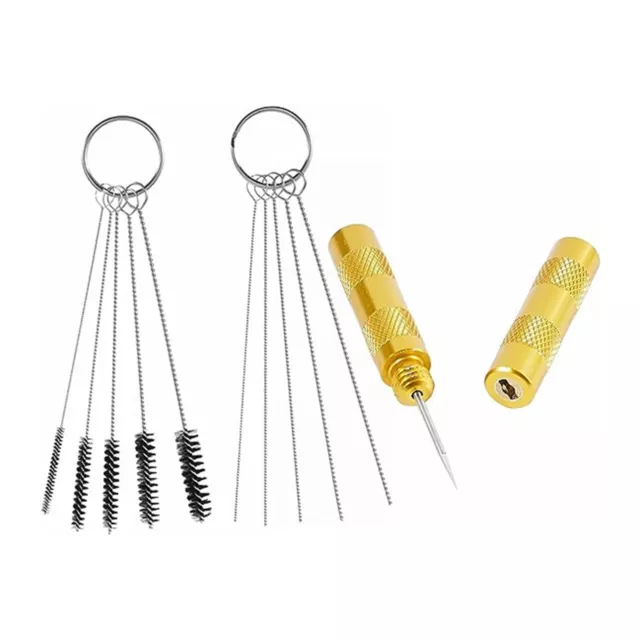 11pc Airbrush Spray Cleaning Repair Tool Kit Stainless steel Needle Brush Set