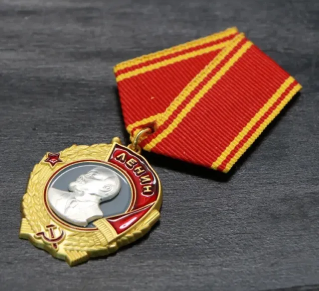 Orden Medaille CCCP UDSSR Russland 2. WK  Leninorden Lenin MONDWOR mit Nr