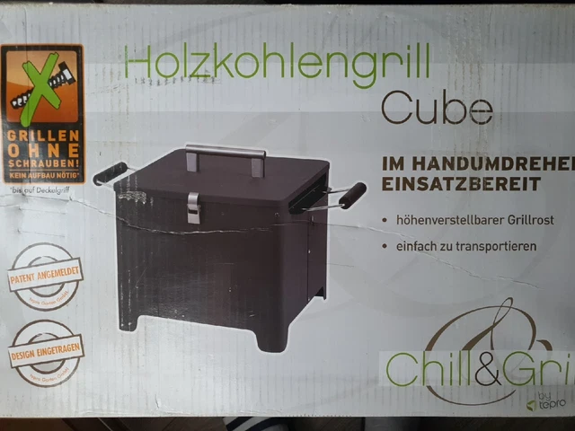 Tepro | Chill&Grill | Cube | Holzkohlegrill | Einfach Und Praktisch | Neu & Ovp
