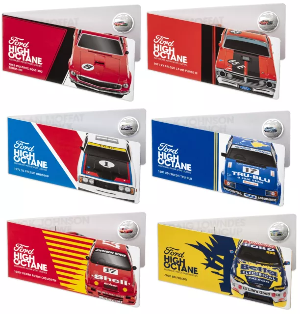 2018 Ford Motorsport Collection RAM 50c Six Coin Collection - Brand New Tin