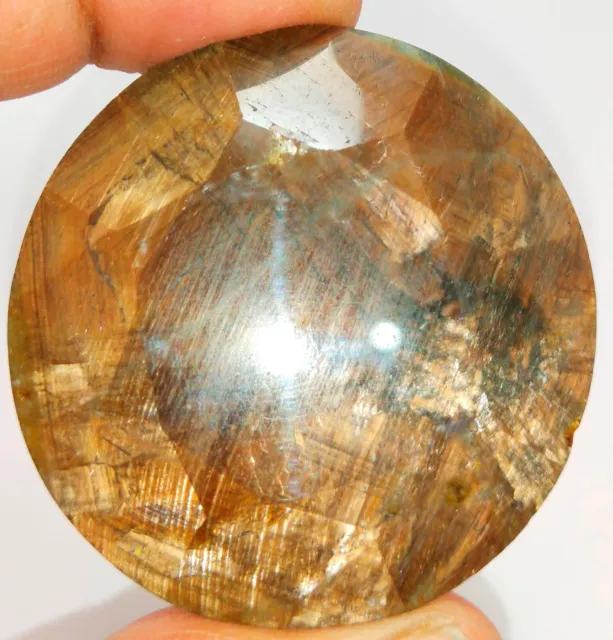 590 Cts Natural Gold Shine Star Sapphire Untreated Round Cut Shape Gemstone