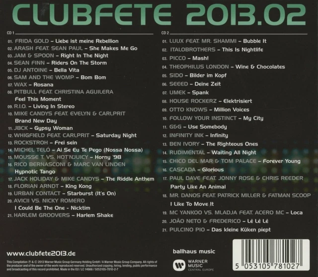 Clubfete 2013.02 - 42 Summer Club & Party Hits von Various - 2CDs