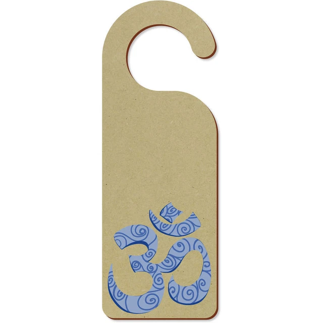 'Ohm decorado' 200 mm x 72 mm colgador de puerta (DH00034867)