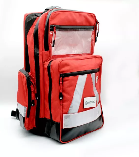 Erste Hilfe Notfall Rucksack, Notfallrucksack ''WasserStopp''  leer, rot groß