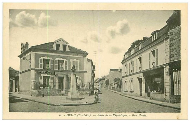 95.DEUIL.n°49.BUSTE DE LA REPUBLIQUE.RUE HAUTE