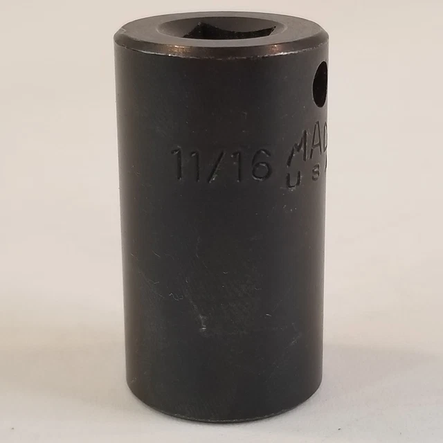 Mac Tools USA 11/16" 6 Point 3/8" Drive Impact Socket XIP226R                  l