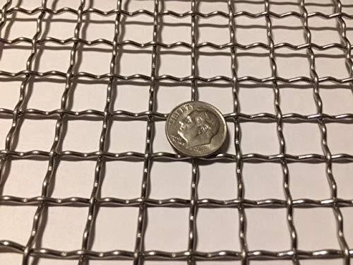 Stainless Steel Mesh Crimped - 304 #2 .063 Stainless Steel Wire Mesh 12" x 12...