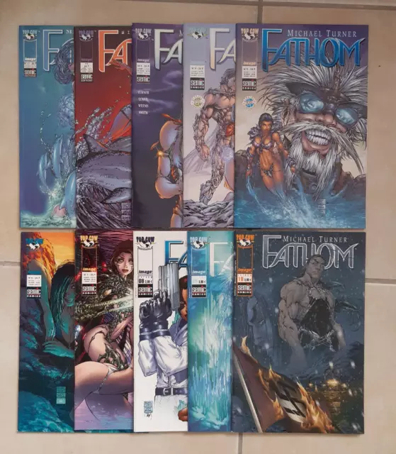 FATHOM Michael Turner 1 à 10 SEMIC TOP COW complet TBE