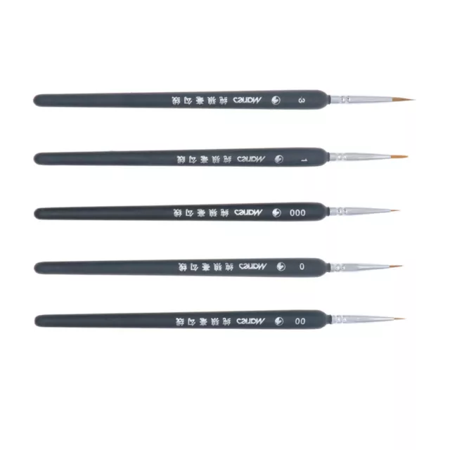 5pcs pinceaux pour peinture acrylique Micro Detail Paint Brush Set Détail