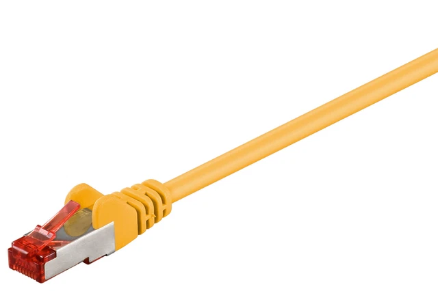 CAT 6 Cavo di rete S/FTP; CAT 6-0025 S/FTP PIMF GIALLO 0,25m