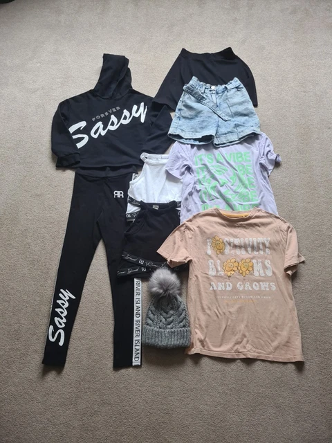 9 Item Girls Clothes Bundle from Next & River Island Age 9-10 Years in VGC