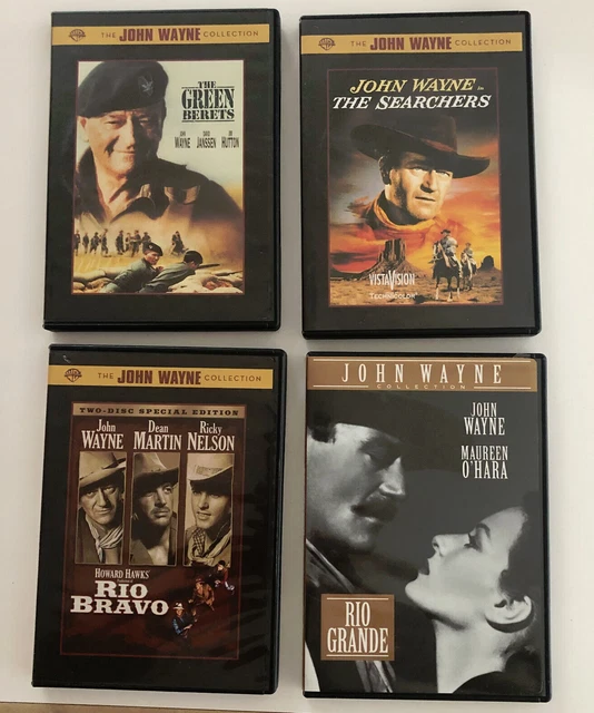 LOT OF 4 JOHN WAYNE DVDs-Rio Bravo is Special Edition w/Behind the