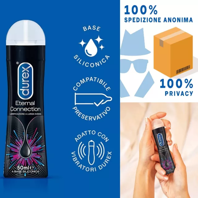 Durex Eternal Connection Gel Lubrificante Intimo, anche per uso Anale (50 ml)
