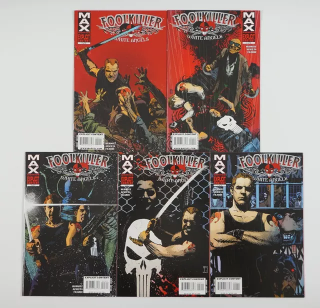 Foolkiller: White Angels #1-5 VF/NM complete series - Marvel MAX - Punisher set