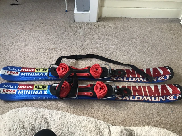 SALOMON SNOW BLADES/MINI Skis L99.9 Minimax £32.00 - PicClick UK