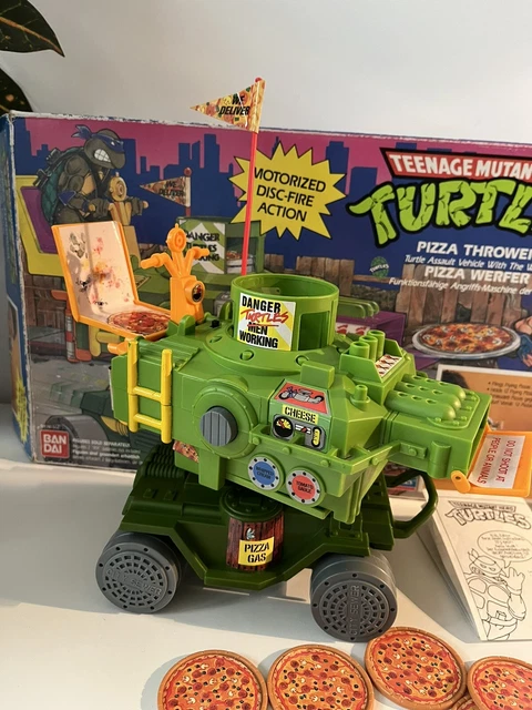 TEENAGE MUTANT NINJA turtles Hero Pizza Werfer Thrower Box OVP Vintage ...