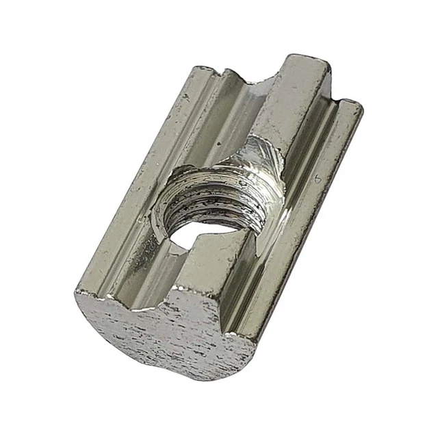 BRESKO Nutensteine M8 - 100 Stück Alu-Muttern Mit Federkugel Für Aluprofile