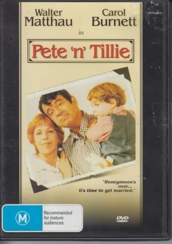 Pete 'N' Tillie Dvd Walter Matthau Carol Burnett Region 4 Brand New/Sealed #Bb1
