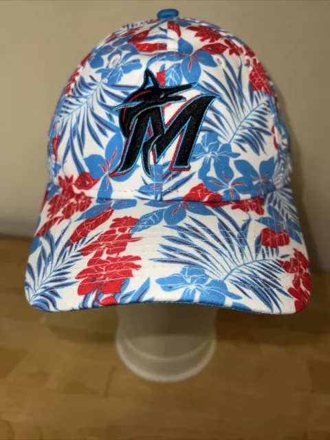 Women's New Era Miami Marlins Peony Bloom 9TWENTY￼￼ Adjustable Hat