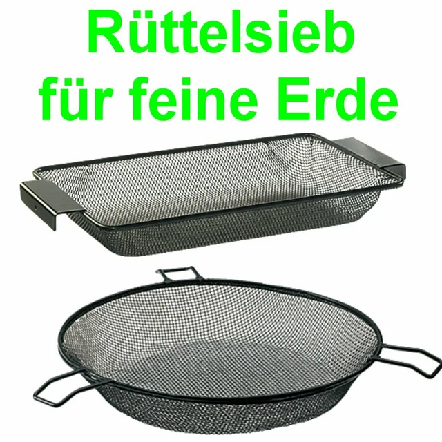 Gartensieb Sieb Erdsieb Kompostsieb Rüttelsieb Kompost Anzuchterde Gemüsesamen