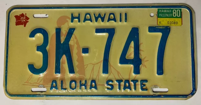 1976 Hawaii License Plate - Aloha State - King Kamehameha - Bicentennial