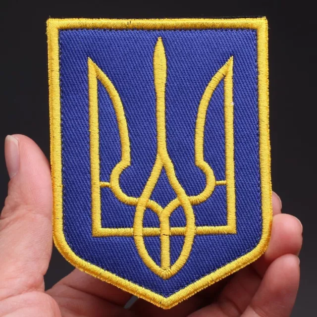 Ukrainian Army Morale Patch FRANCE+UKRAINE Flag Tactical Badge