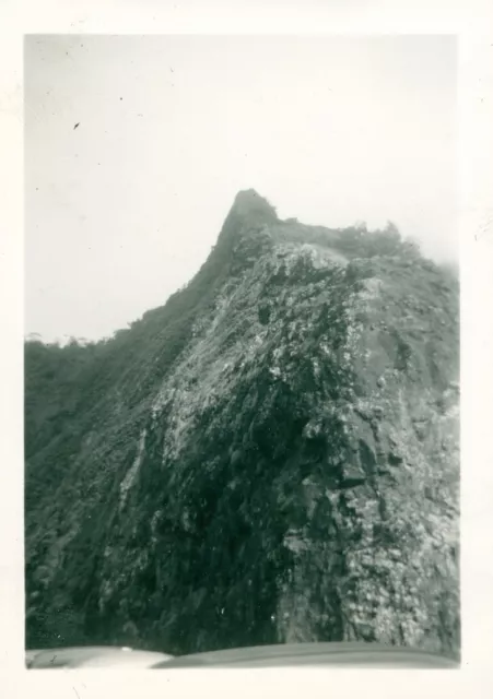 1940  Up on the Pali, and view from windward Oahu Hawaii 3 photos