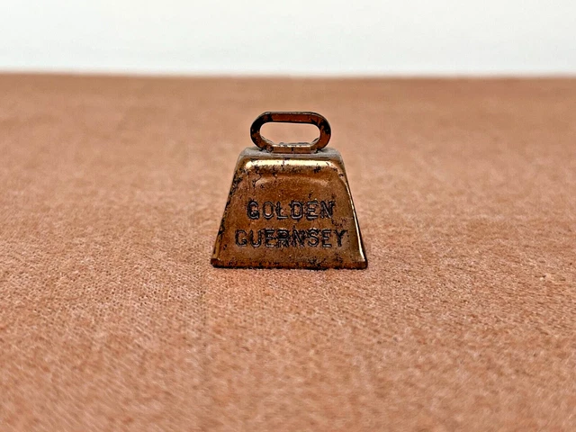 Vintage Golden Guernsey Dairy Brass Bell