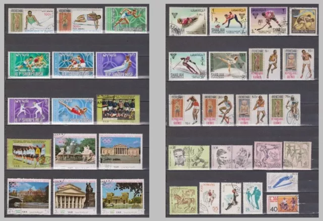 SPORT on stamps collection - see photos