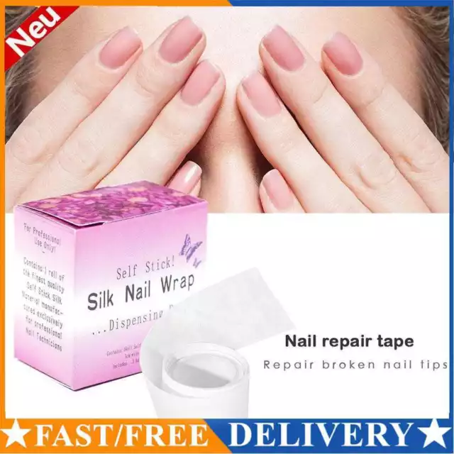 Fiberglass Silk Nail Art Wrap Self Adhesive Tape Repair Broken Manicure Sticker