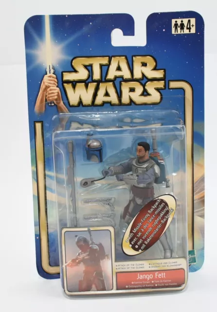 Star Wars: Attack Of The Clones - JANGO FETT Action Figure, Hasbro (2002)