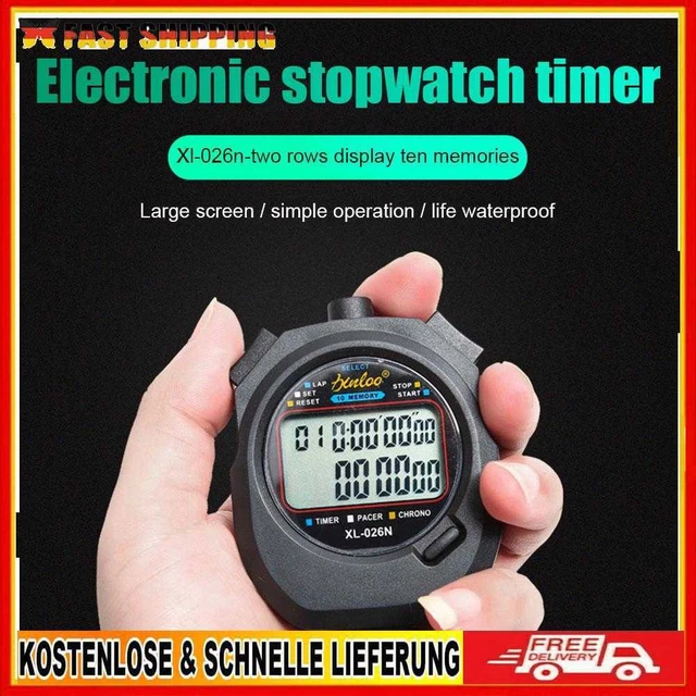 Cronografo sportivo esterno contatore digitale elettronico impermeabile cronografo sportivo esterno