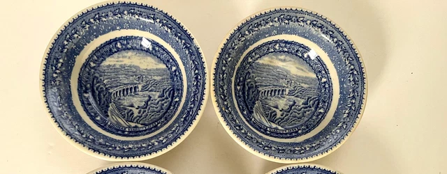 Baltimore & Ohio Railroad China Centenary Scammells Lamberton Set of 2 Bowls