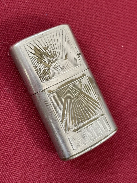Cartier Briquet rétro vintage à finition argentée et platine En vente