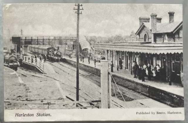 Harleston Station Postcard