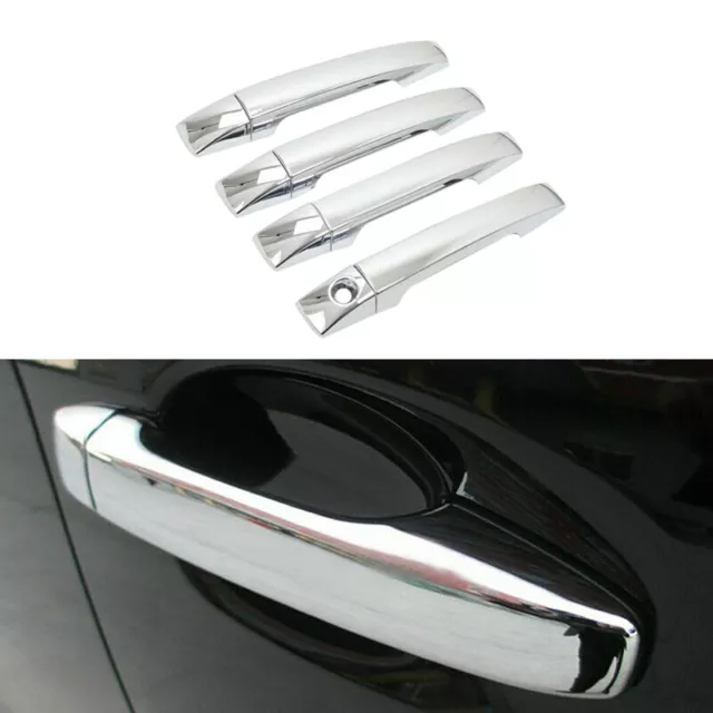 Chrome Outside Outer Door Handle Cover Trim Bowl For Subaru Forester 2009-2012