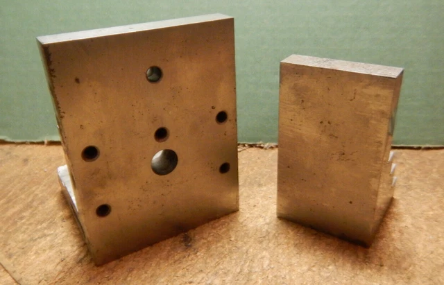 Lot R42 2 Older Machinist Angle Plates Jig Fixture Setup Tooling