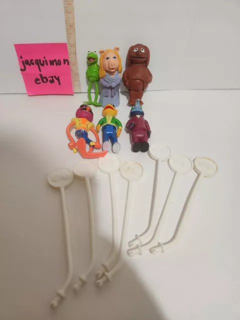 Vintage Fisher Price THE MUPPET SHOW PLAYERS Stick Puppets Muppets