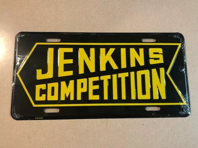 Bill"Grumpy"Jenkins Competition Black License Plate