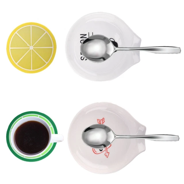 2Pcs Spoon Rest, 4in Coffee Spoon Holder for Stove Top