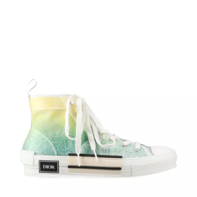 DIOR X STUSSY B23 20AW Rubber x Canvas High-Cut Sneakers 41 Men's Green ...