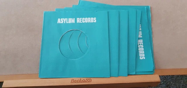 10 asylum REPRODUCTION company sleeves for 7" singles bundle job lot new